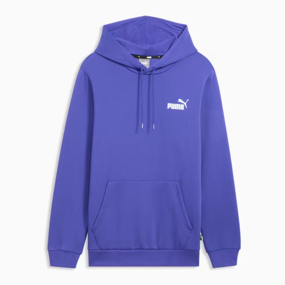 PUMA MEN'S ESSENTIAL LOGO HOODIE - PURPLE SIZE XXL (NEW WITH TAGS)